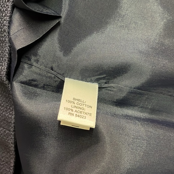 NWT Banana Republic Navy & Green Striped Sleeveless Cotton Sheath Dress - Picture 16 of 16